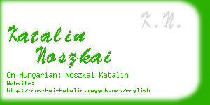 katalin noszkai business card